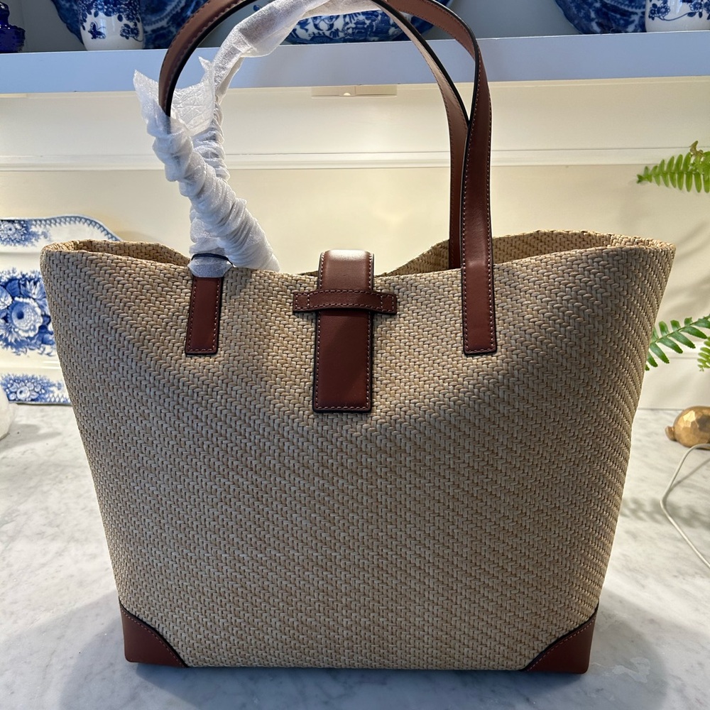 New! With Tags Cole Haan Straw Tote